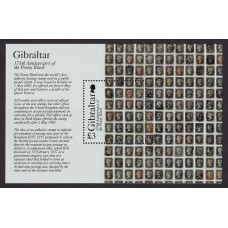 GIBRALTAR 2015 BLACK PENNY HOJA BLOQUE NUEVA MINT